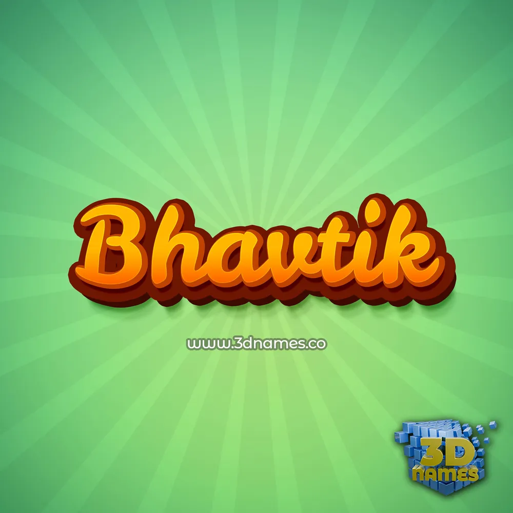 bhavtik in Green Rays style - 3D name wallpaper