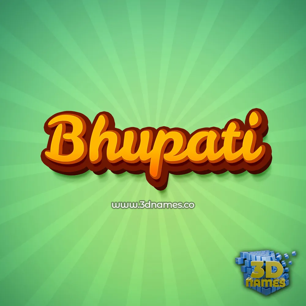 bhupati in Green Rays style - 3D name wallpaper