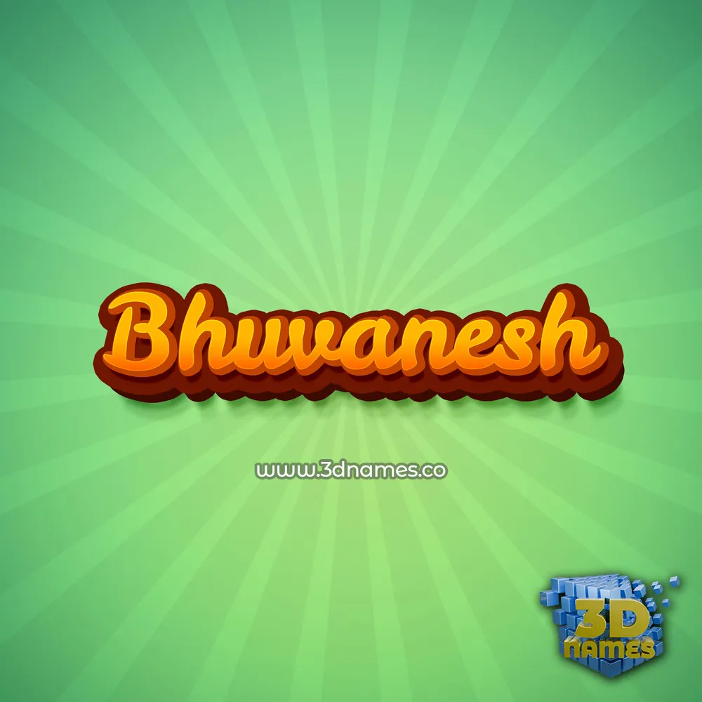 bhuvanesh in Green Rays style - 3D name wallpaper