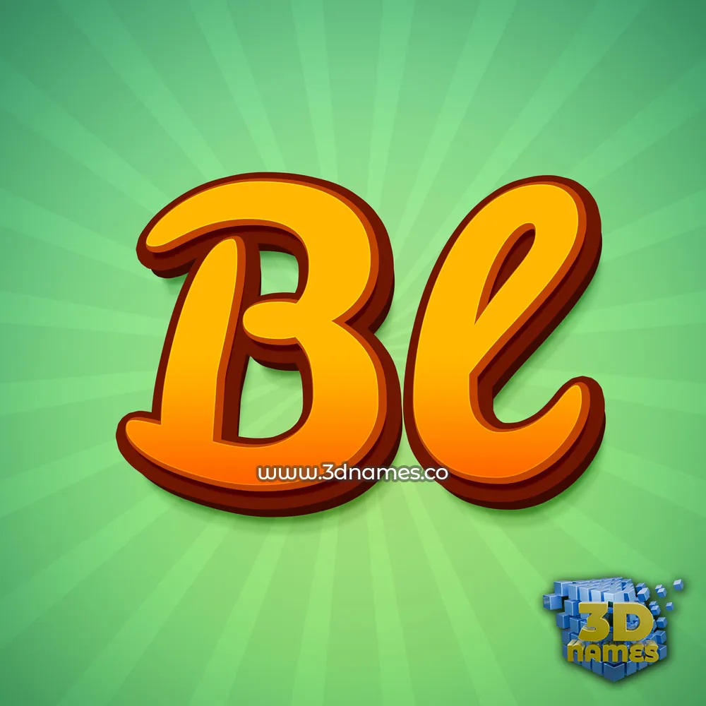 bl in Green Rays style - 3D name wallpaper