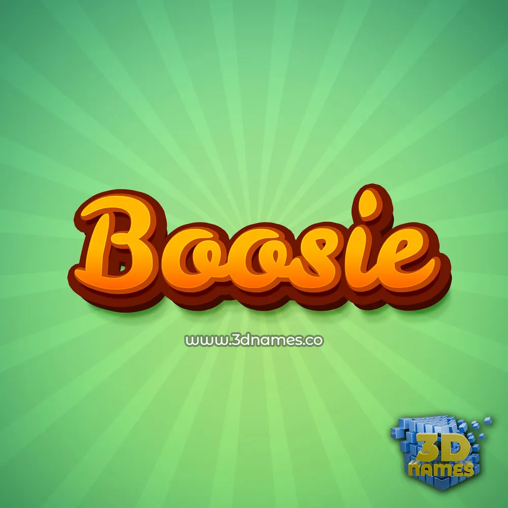 boosie in Green Rays style - 3D name wallpaper