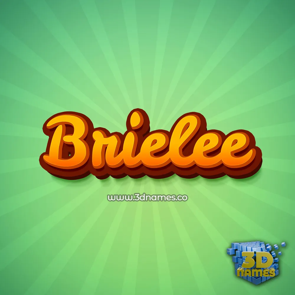 brielee in Green Rays style - 3D name wallpaper