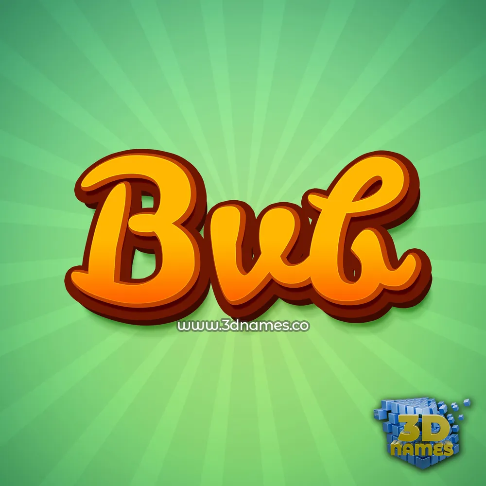 bvb in Green Rays style - 3D name wallpaper
