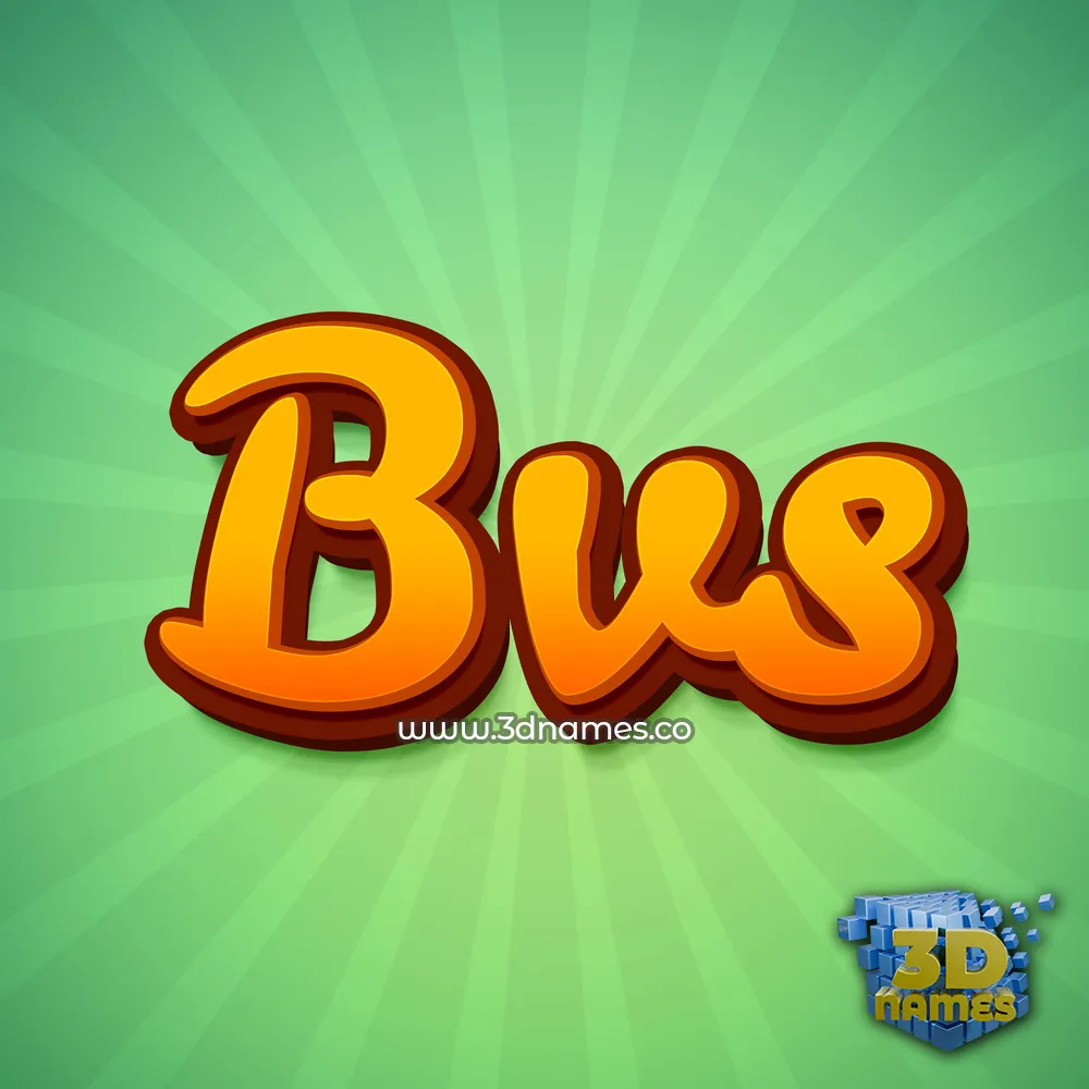 bvs in Green Rays style - 3D name wallpaper