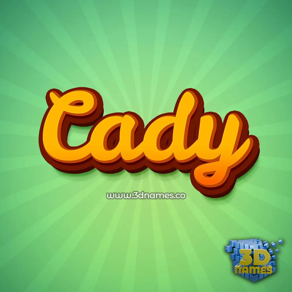 cady in Green Rays style - 3D name wallpaper