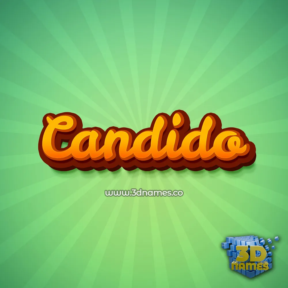 candido in Green Rays style - 3D name wallpaper