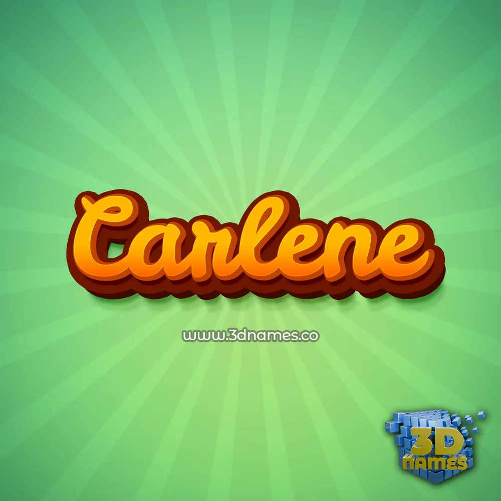 carlene in Green Rays style - 3D name wallpaper