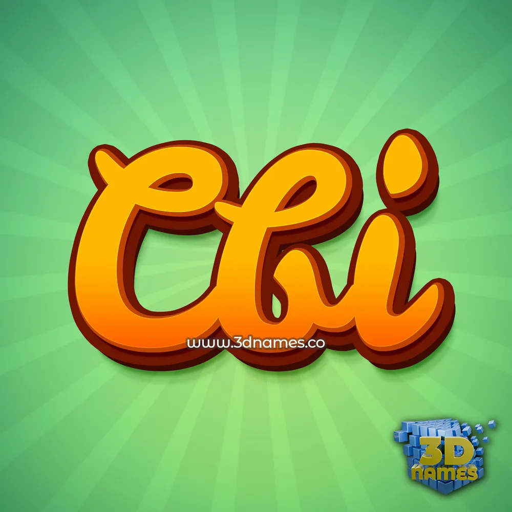 cbi in Green Rays style - 3D name wallpaper