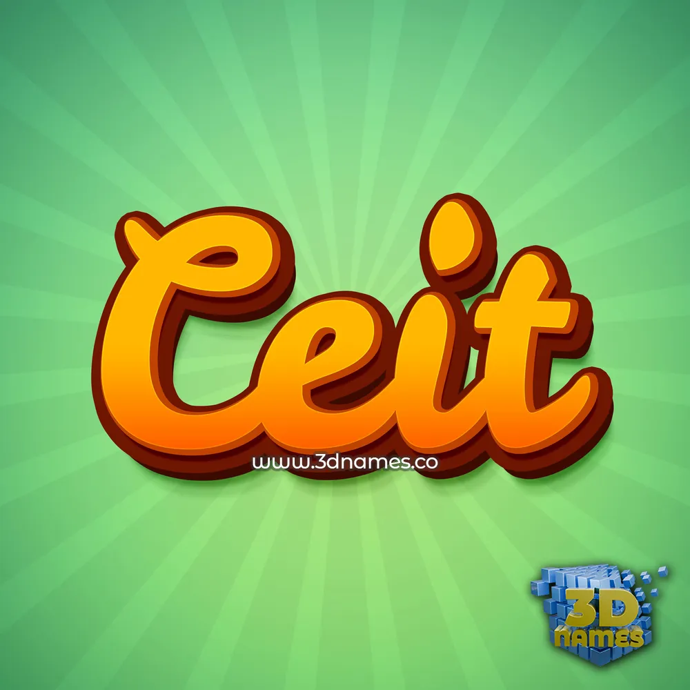 ceit in Green Rays style - 3D name wallpaper