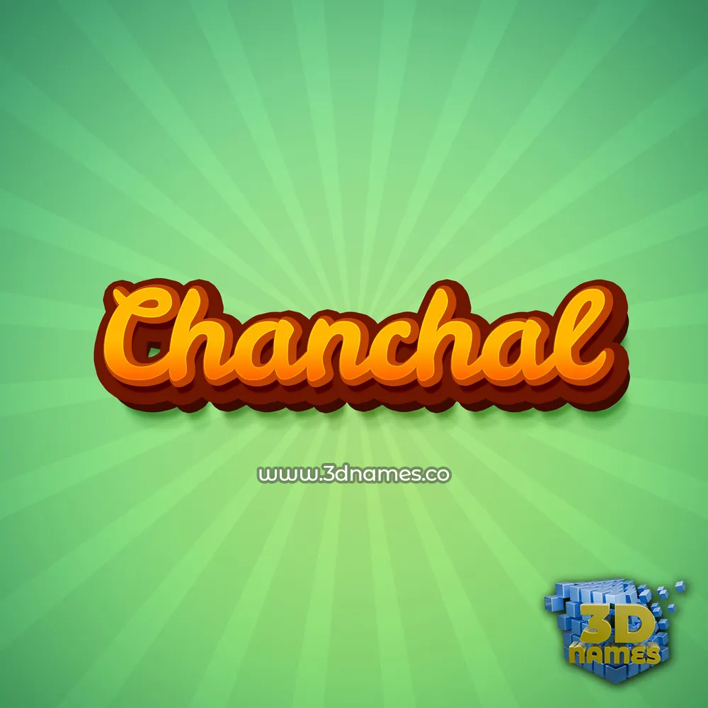 chanchal in Green Rays style - 3D name wallpaper
