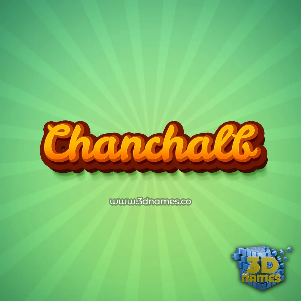 chanchalb in Green Rays style - 3D name wallpaper