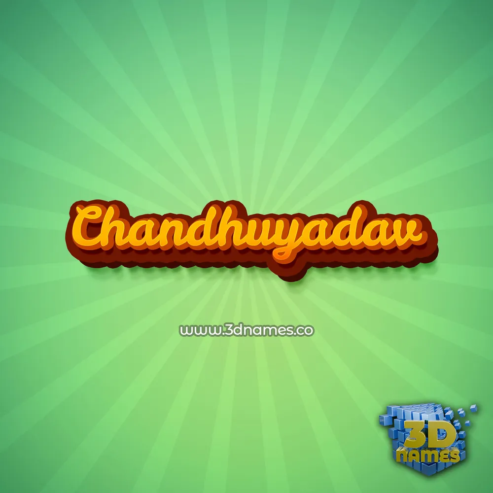 chandhuyadav in Green Rays style - 3D name wallpaper