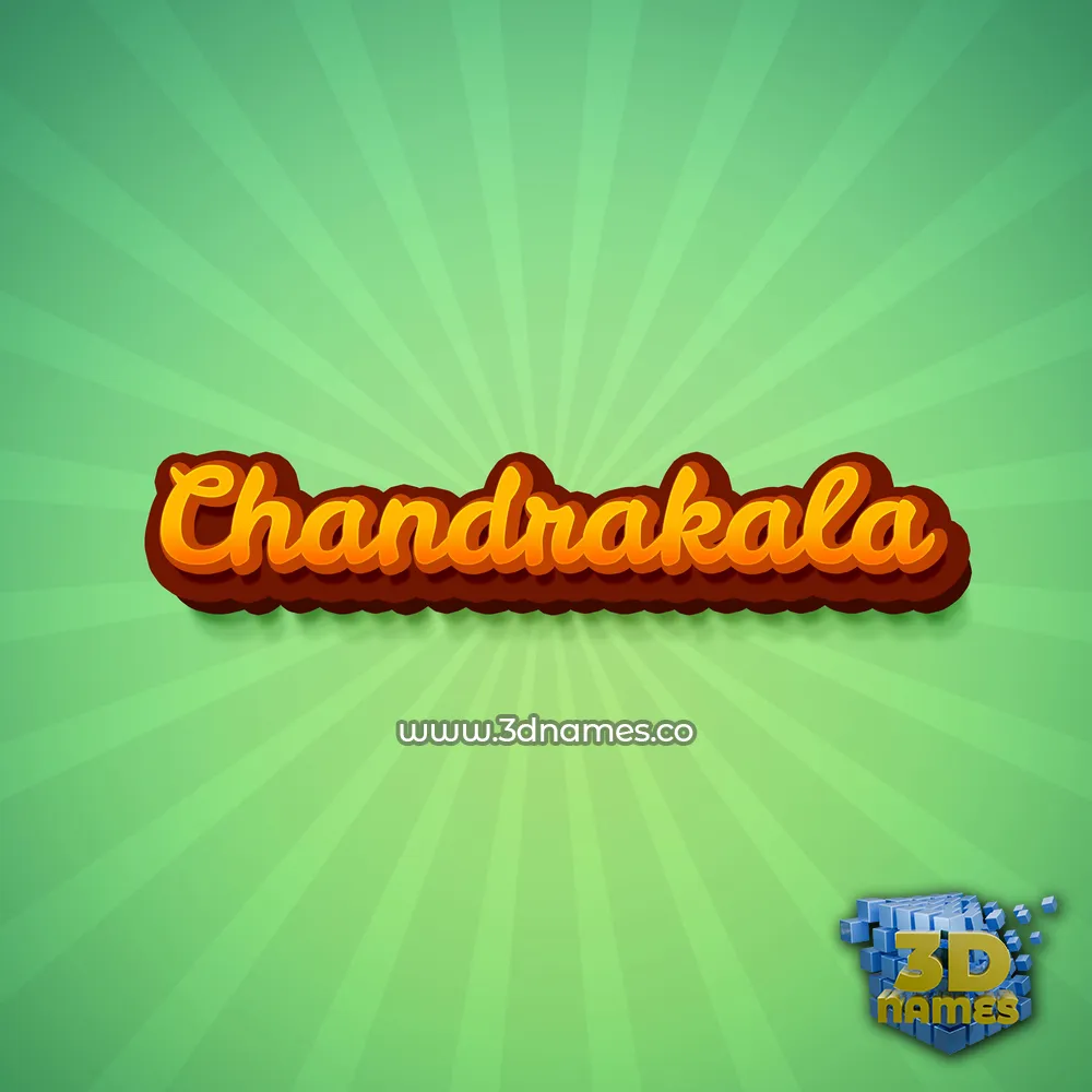 chandrakala in Green Rays style - 3D name wallpaper
