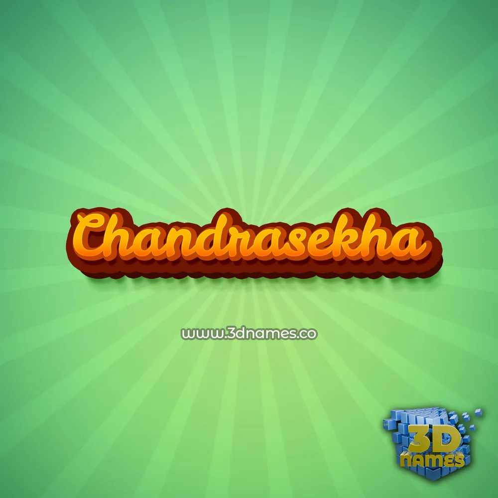 chandrasekha in Green Rays style - 3D name wallpaper