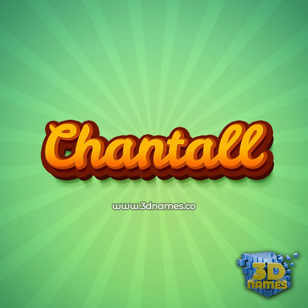 chantall in Green Rays style - 3D name wallpaper