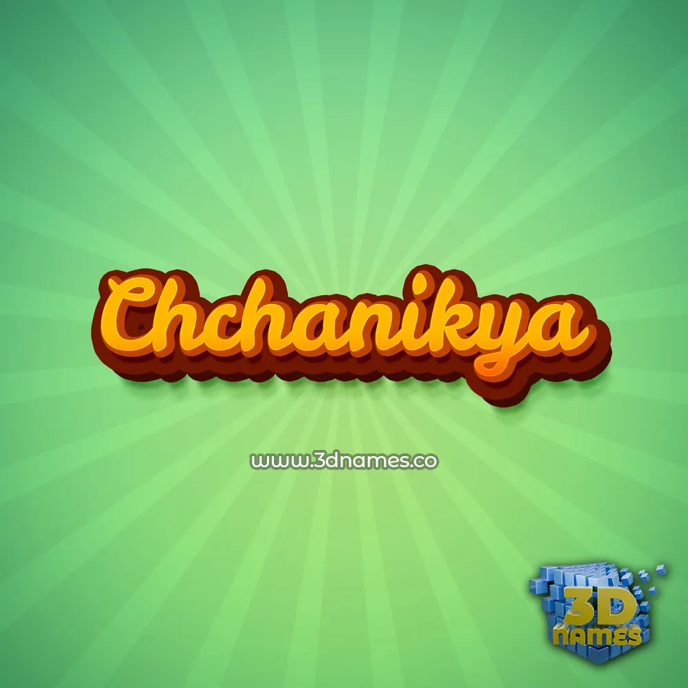 chchanikya in Green Rays style - 3D name wallpaper