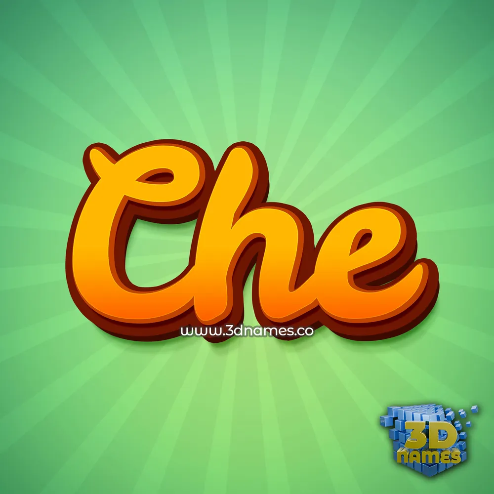 che in Green Rays style - 3D name wallpaper