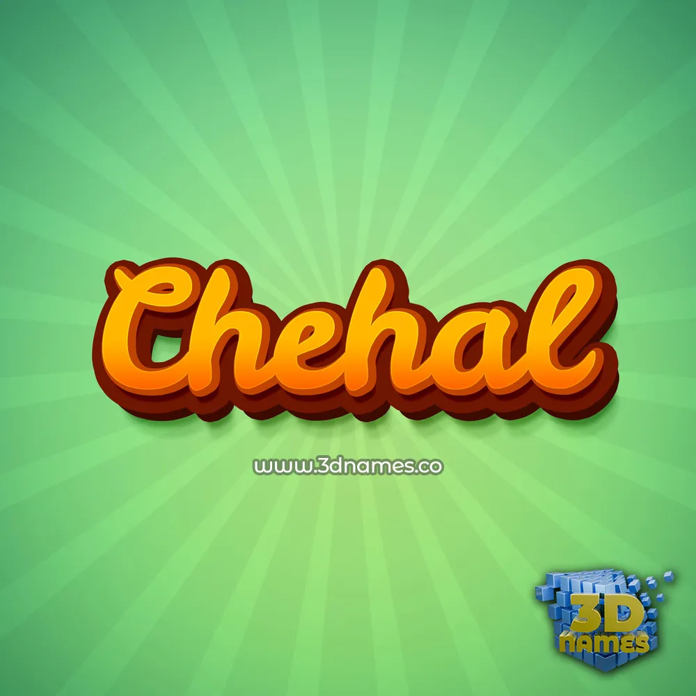 chehal in Green Rays style - 3D name wallpaper