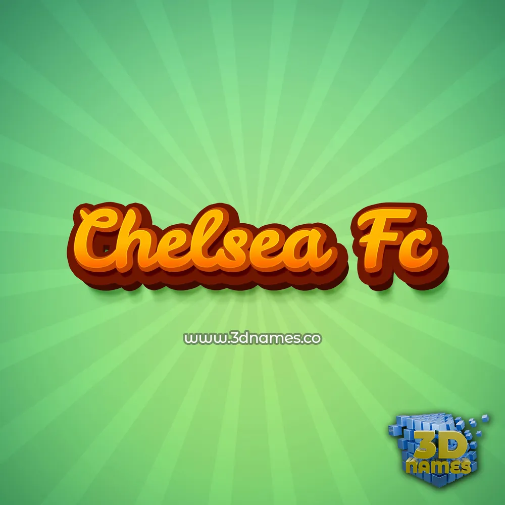 chelsea fc in Green Rays style - 3D name wallpaper