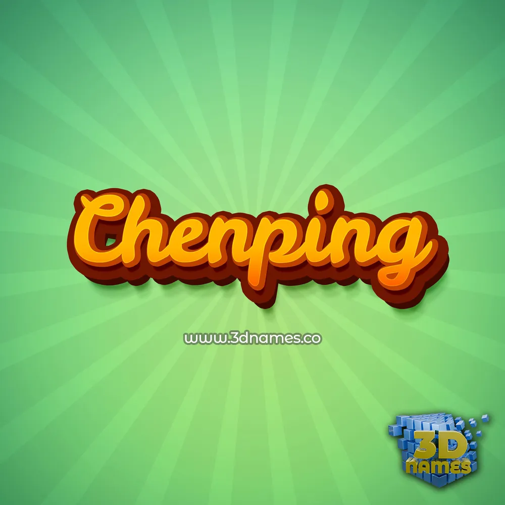 chenping in Green Rays style - 3D name wallpaper