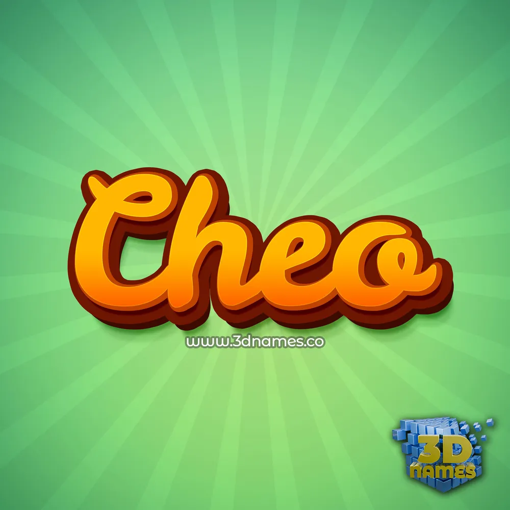 cheo in Green Rays style - 3D name wallpaper