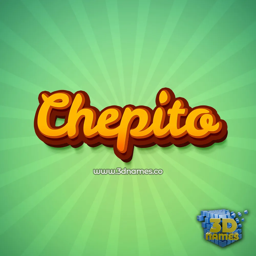 chepito in Green Rays style - 3D name wallpaper