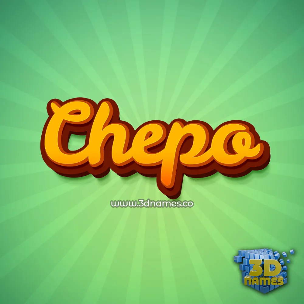 chepo in Green Rays style - 3D name wallpaper