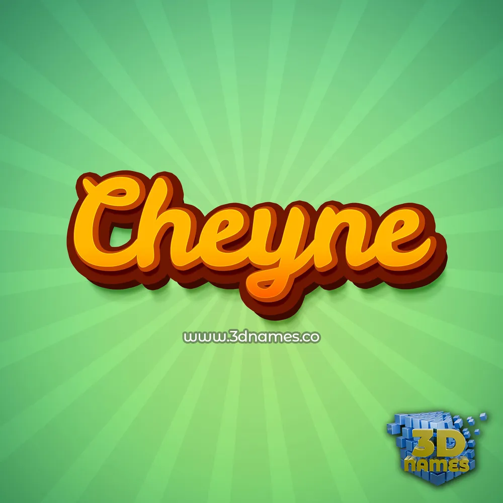 cheyne in Green Rays style - 3D name wallpaper