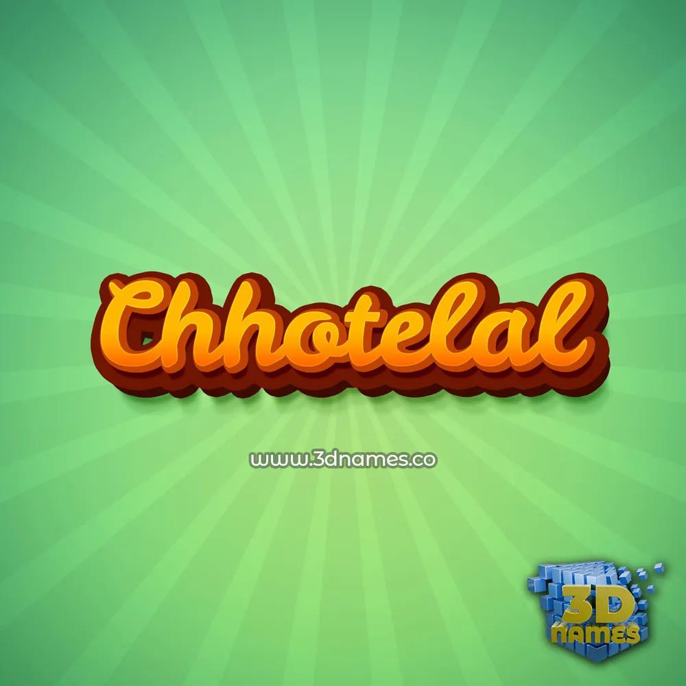 chhotelal in Green Rays style - 3D name wallpaper