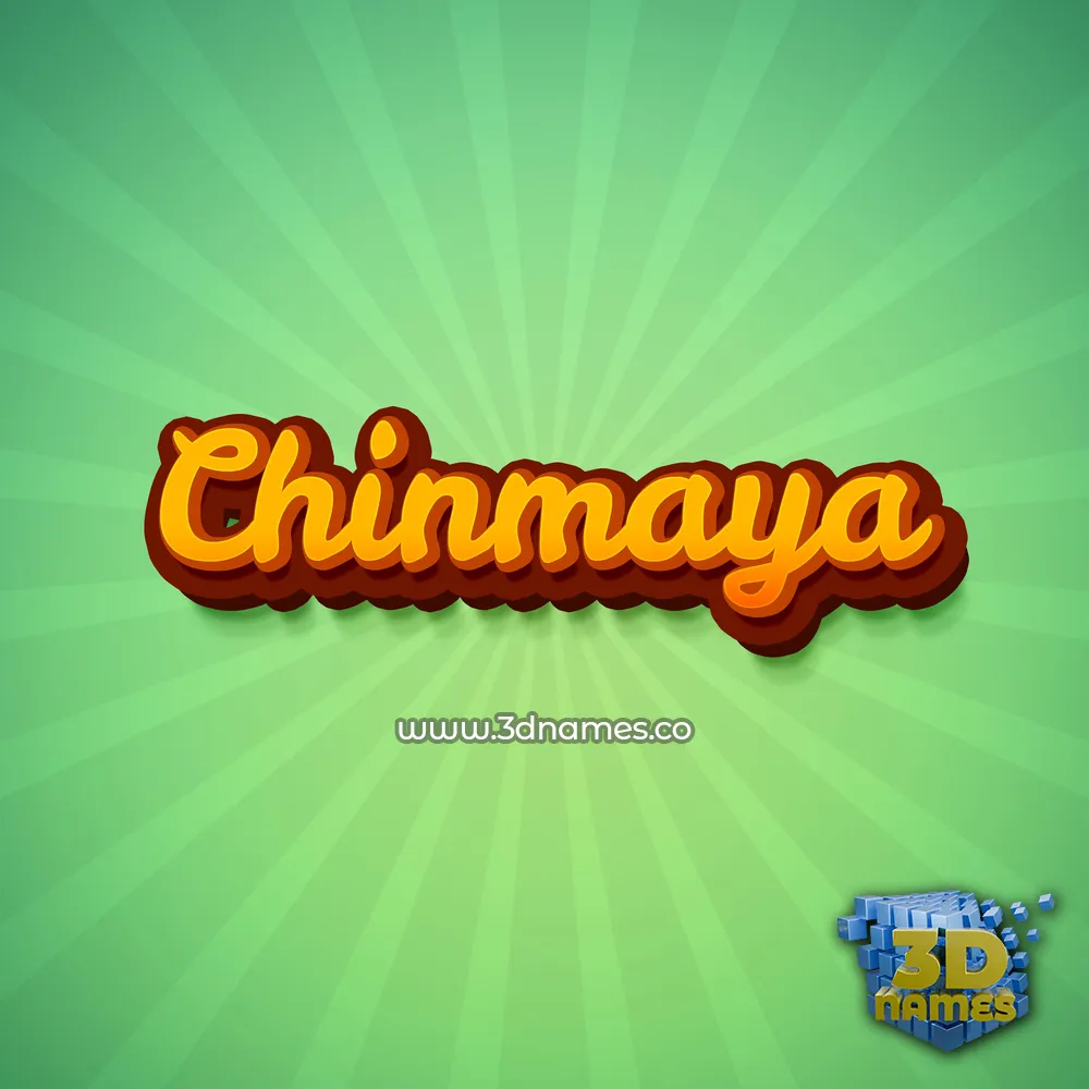 chinmaya in Green Rays style - 3D name wallpaper