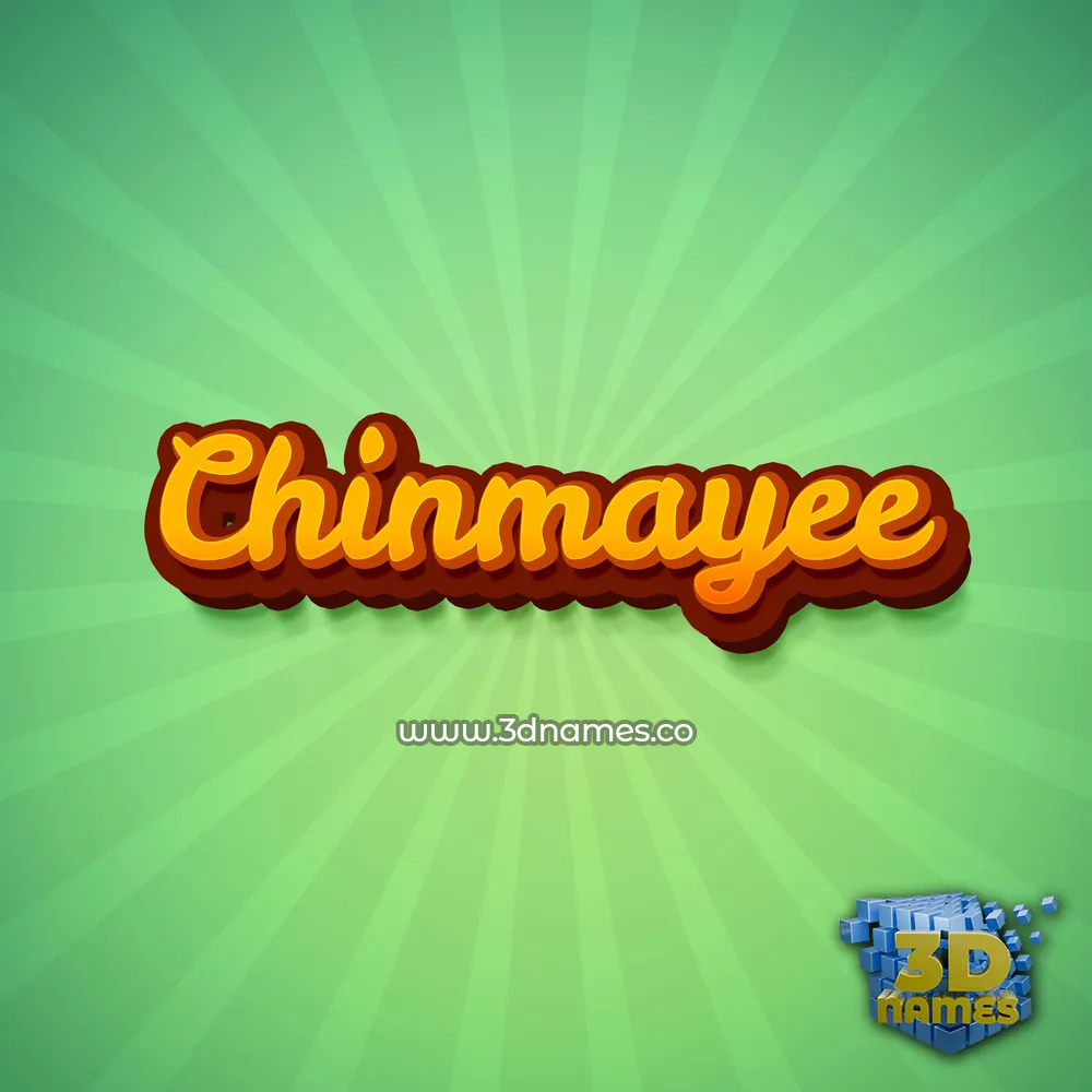 chinmayee in Green Rays style - 3D name wallpaper