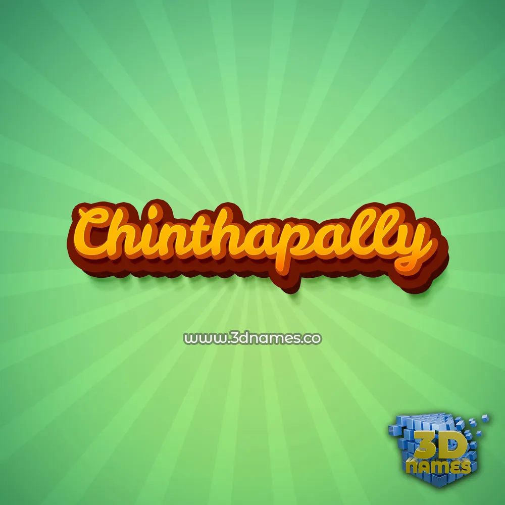 chinthapally in Green Rays style - 3D name wallpaper