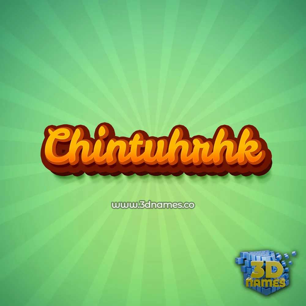 chintuhrhk in Green Rays style - 3D name wallpaper