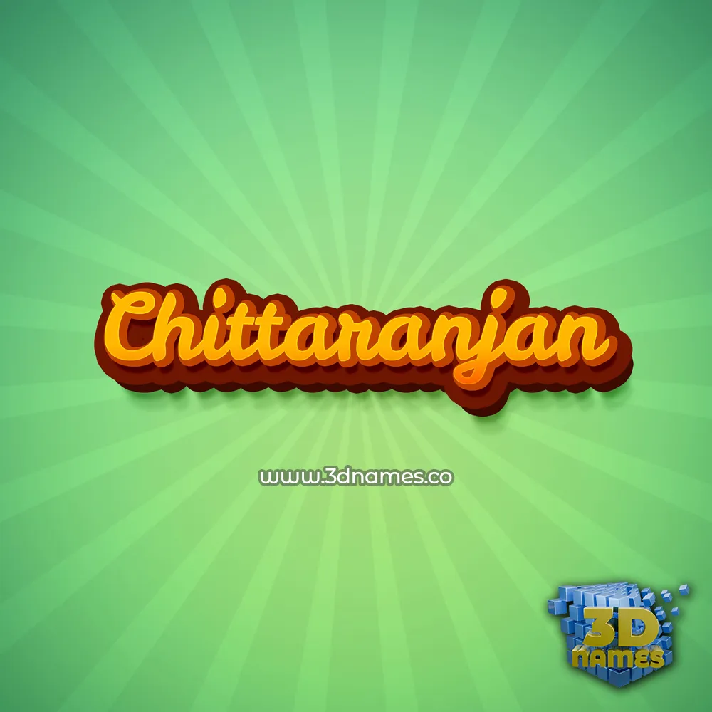 chittaranjan in Green Rays style - 3D name wallpaper