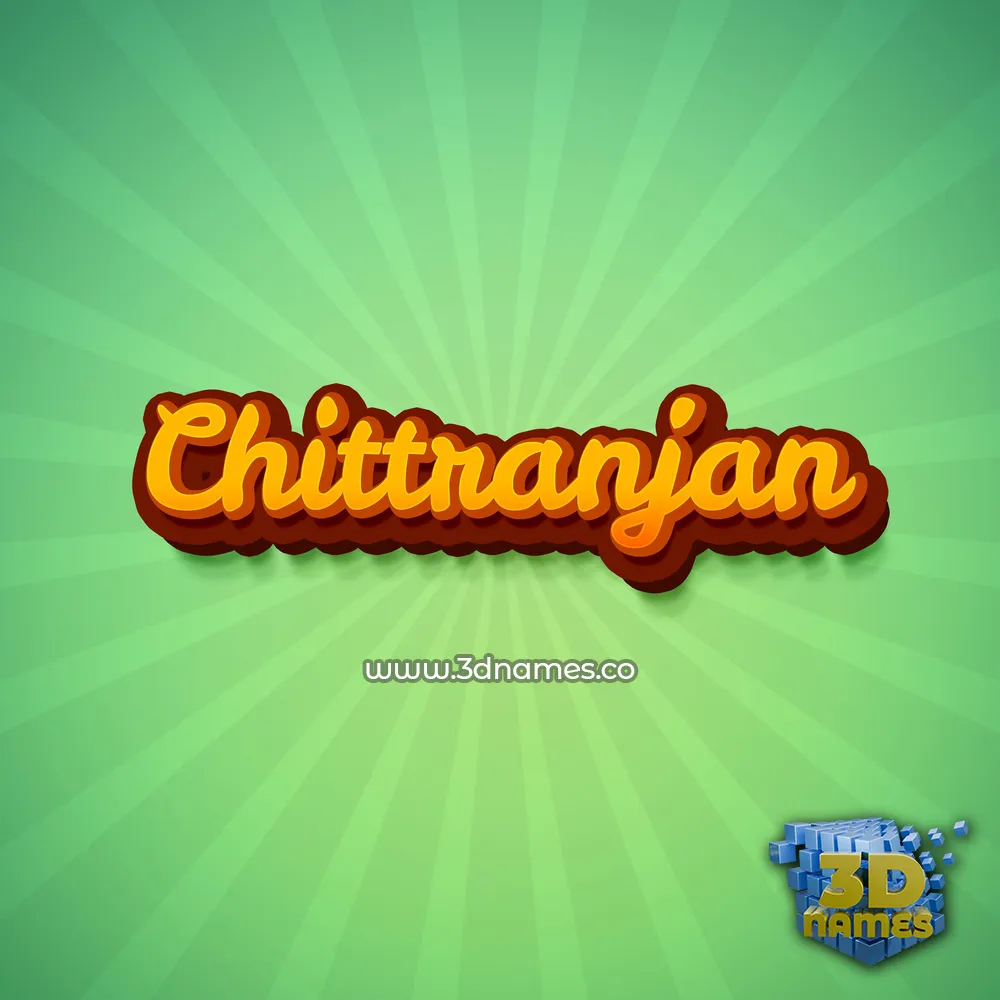 chittranjan in Green Rays style - 3D name wallpaper