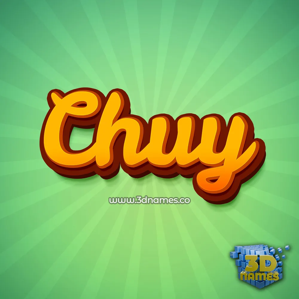 chuy in Green Rays style - 3D name wallpaper