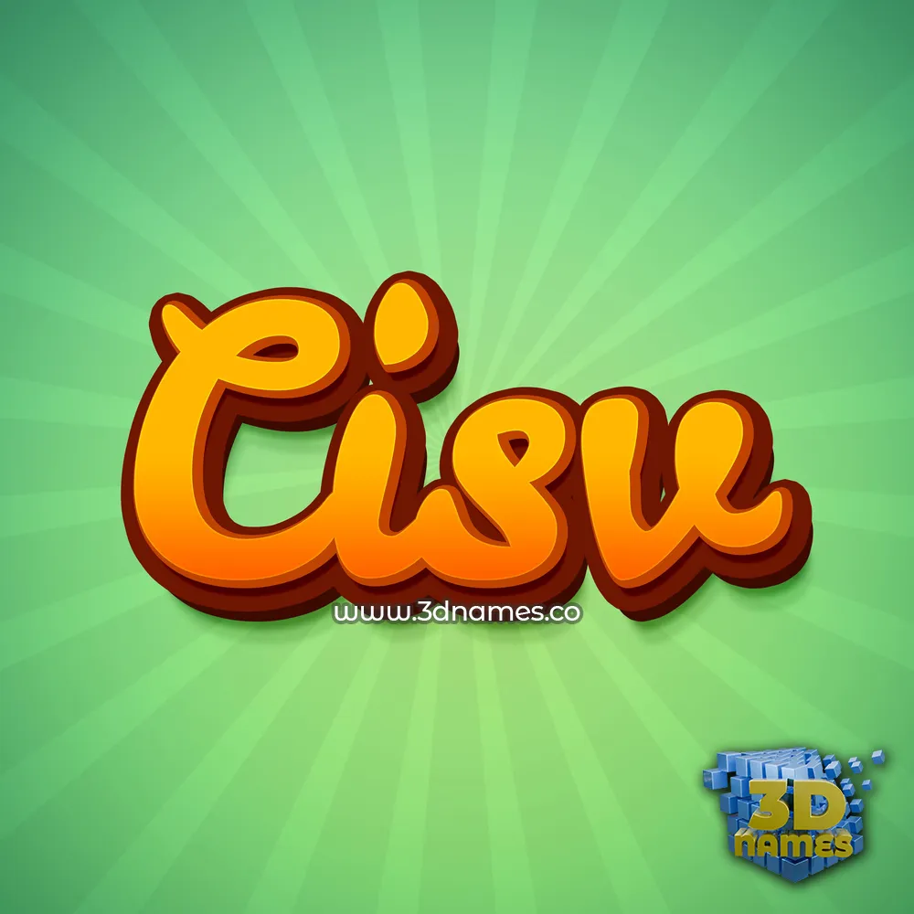 cisv in Green Rays style - 3D name wallpaper