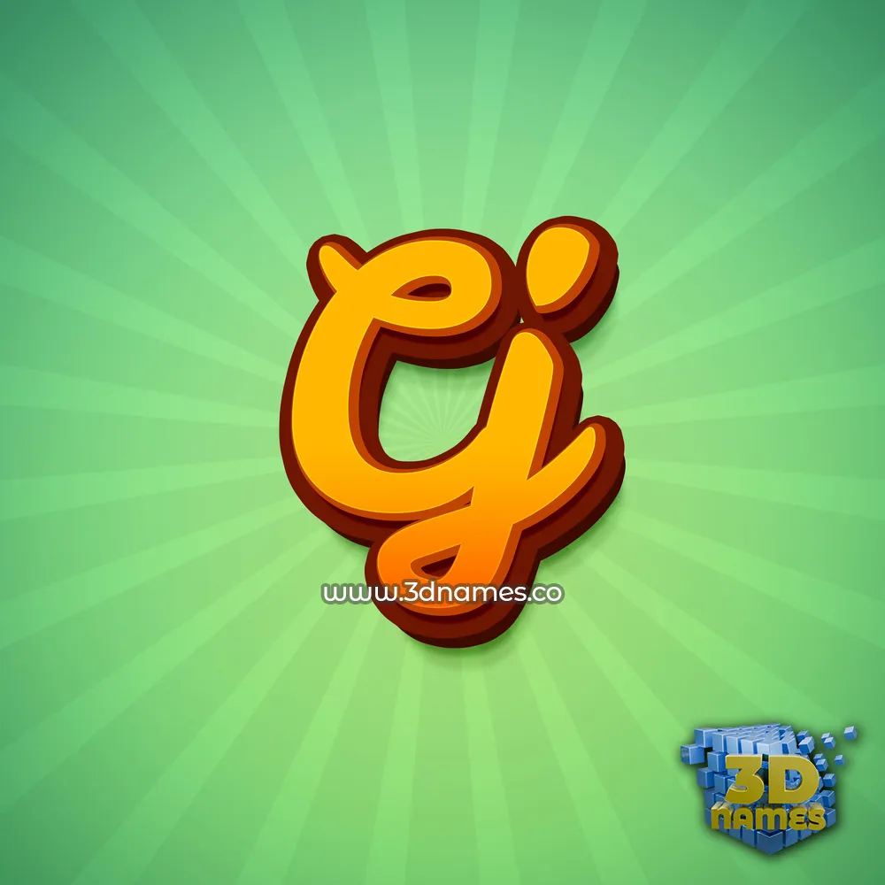 cj in Green Rays style - 3D name wallpaper