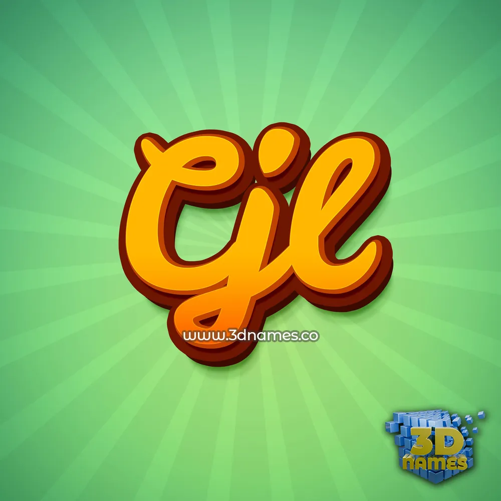 cjl in Green Rays style - 3D name wallpaper