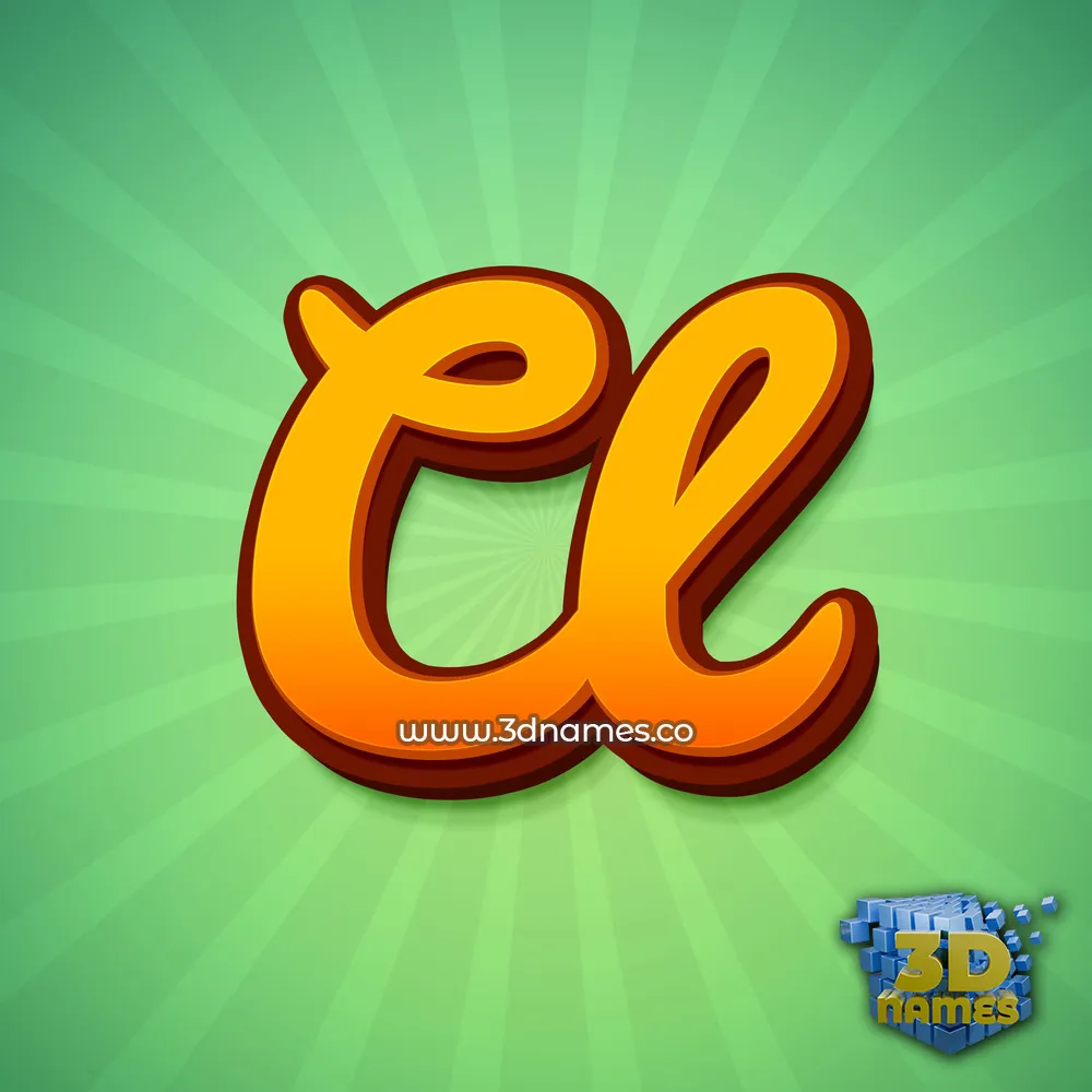 cl in Green Rays style - 3D name wallpaper