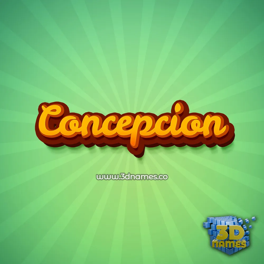 concepcion in Green Rays style - 3D name wallpaper