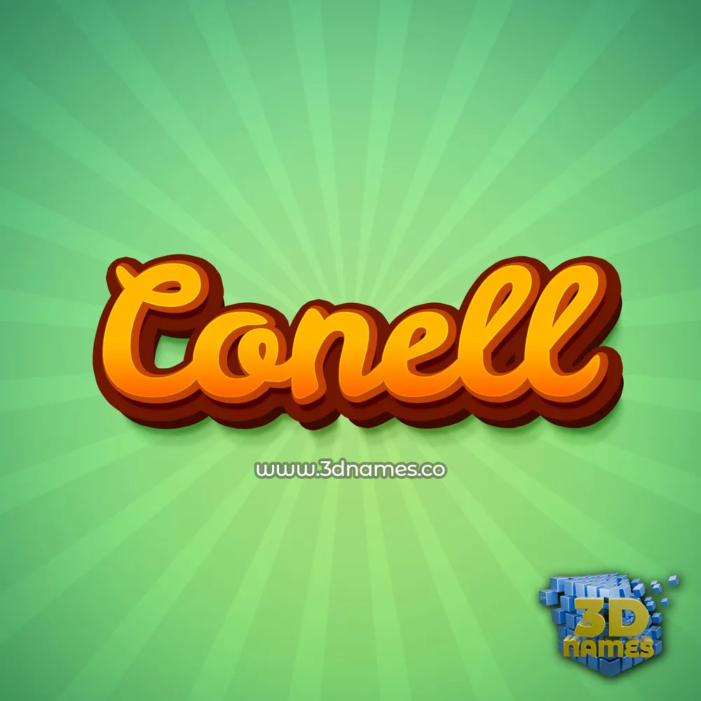 conell in Green Rays style - 3D name wallpaper