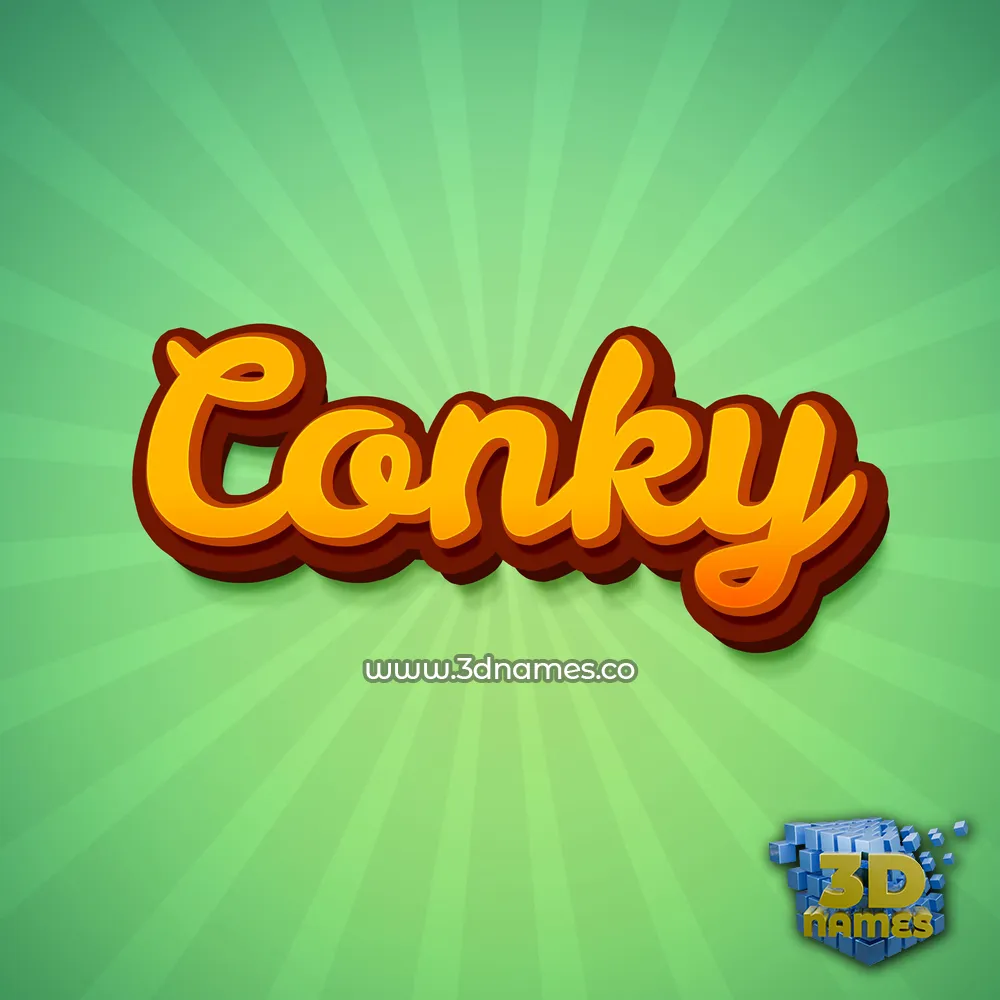 conky in Green Rays style - 3D name wallpaper