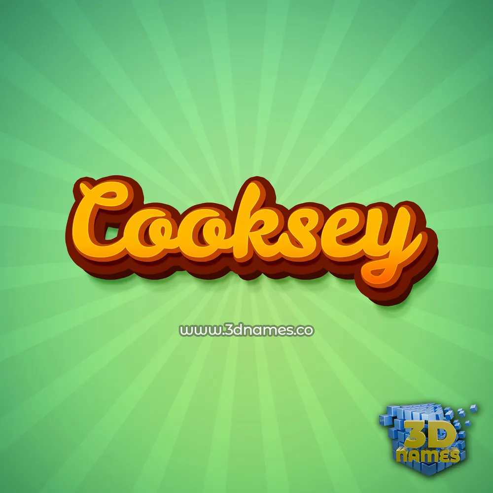 cooksey in Green Rays style - 3D name wallpaper