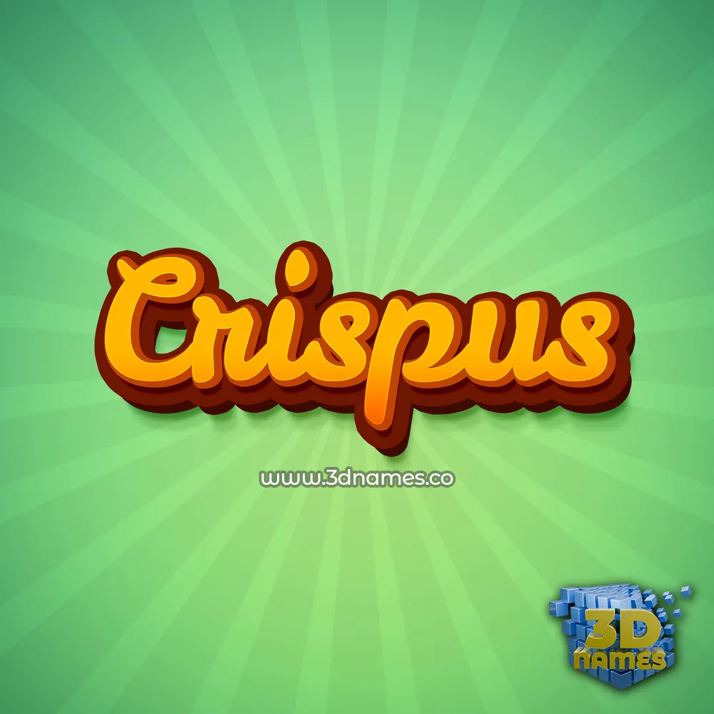 crispus in Green Rays style - 3D name wallpaper
