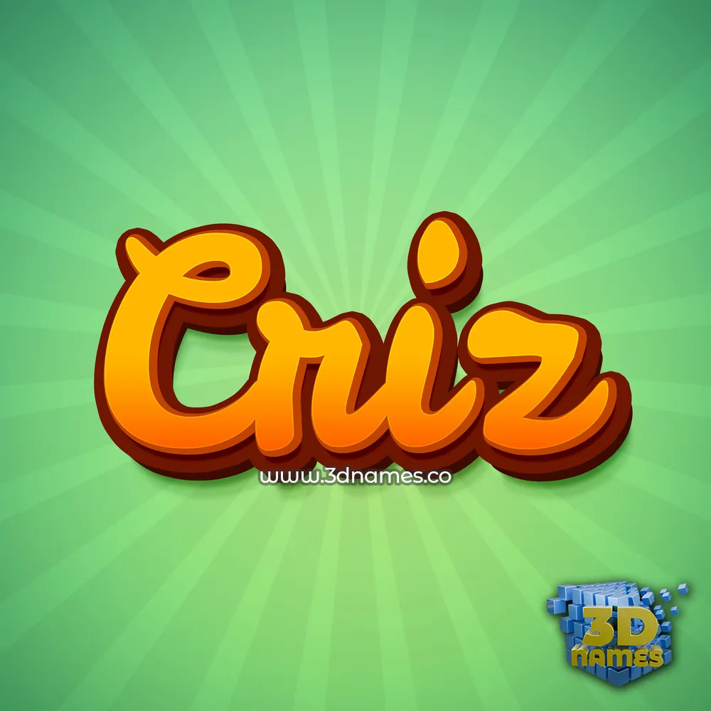 criz in Green Rays style - 3D name wallpaper