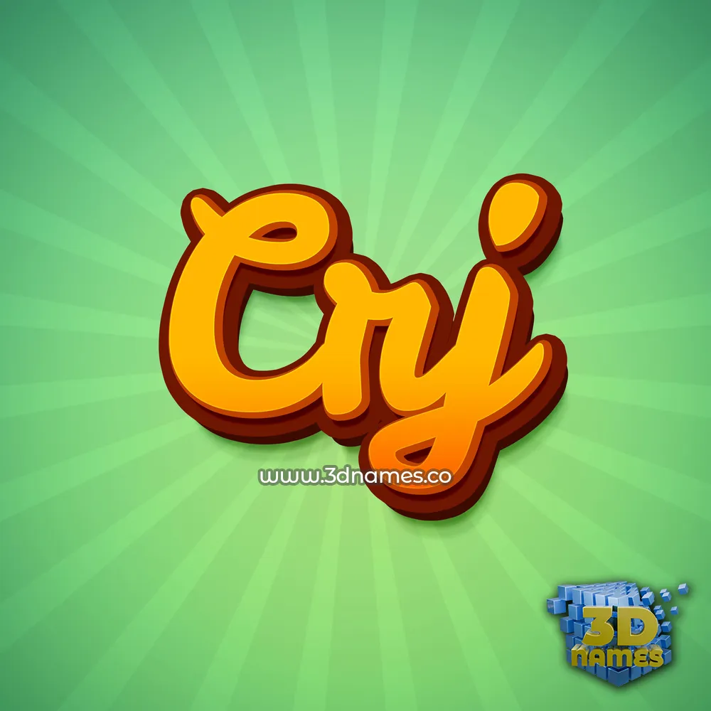 crj in Green Rays style - 3D name wallpaper
