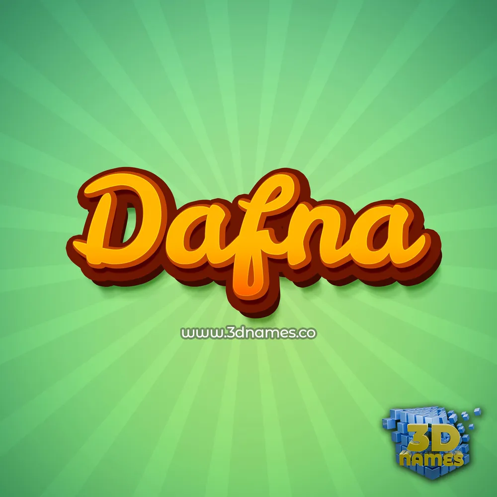 dafna in Green Rays style - 3D name wallpaper