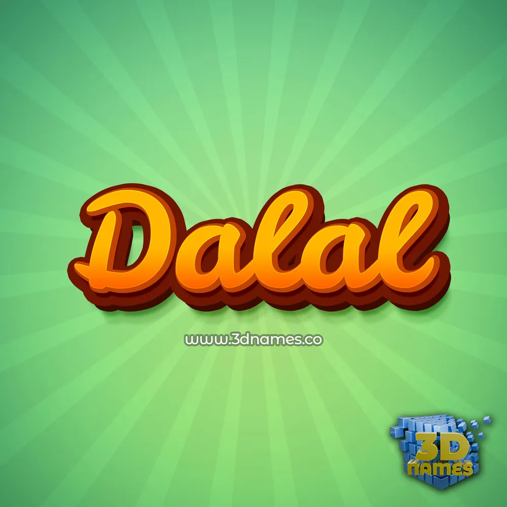 dalal in Green Rays style - 3D name wallpaper