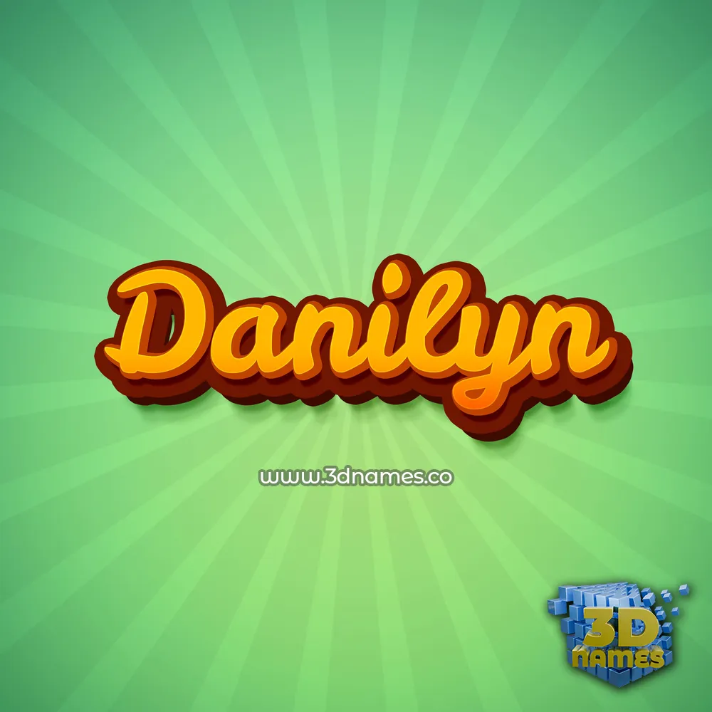 danilyn in Green Rays style - 3D name wallpaper